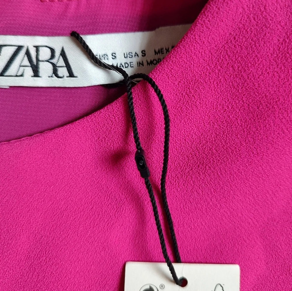 NWT Zara Fuchsia cutout dress Small - Picture 6 of 9